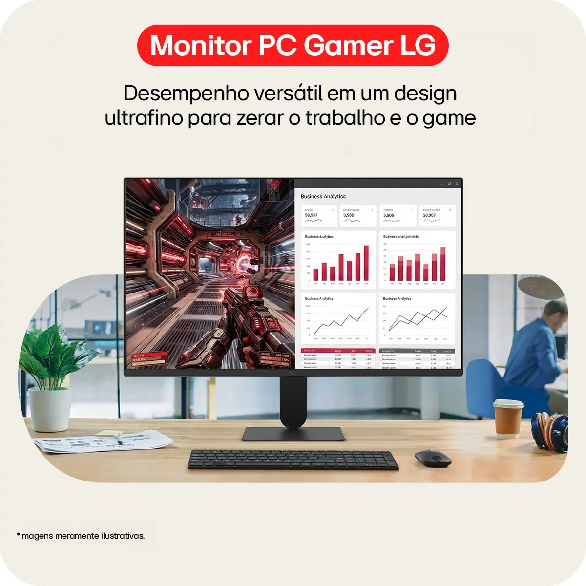 Monitor LG de 27 polegadas — foto 1